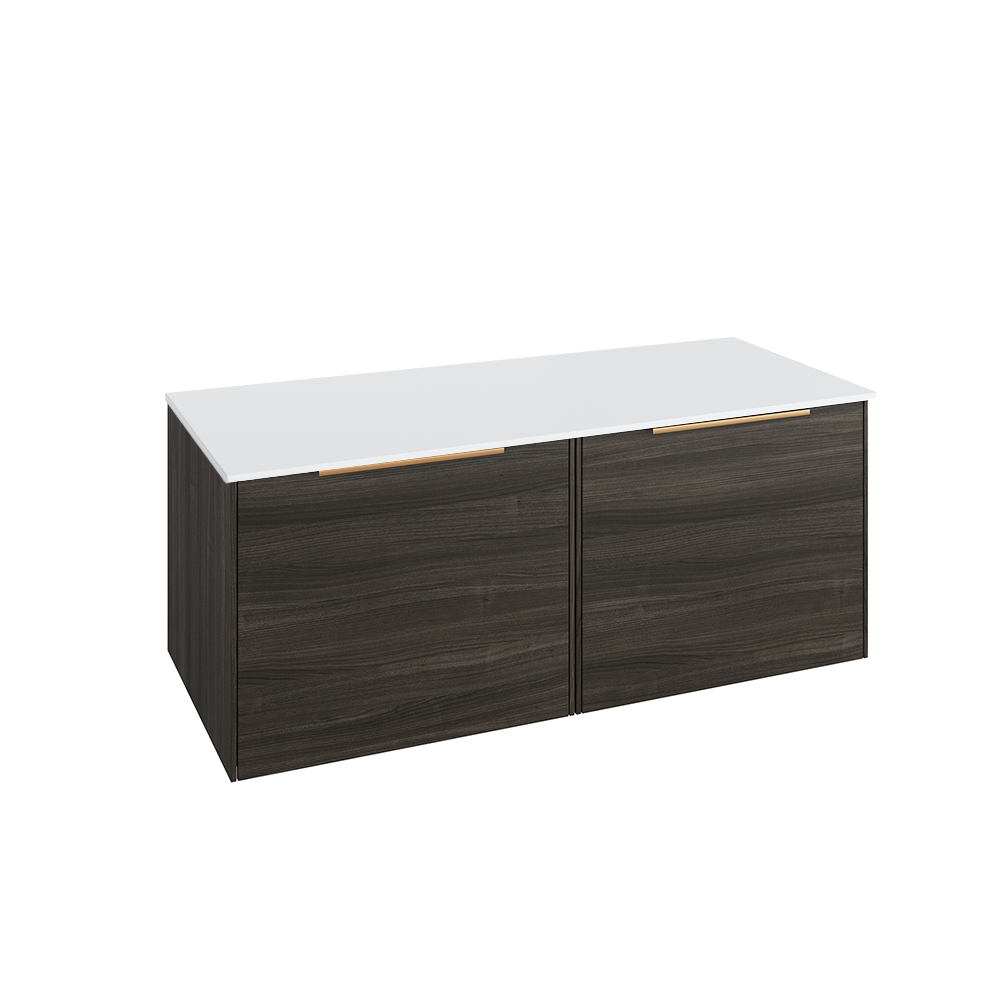 Abacus Concept Sit On Lava 1200mm Vanity Unit - White Countertop